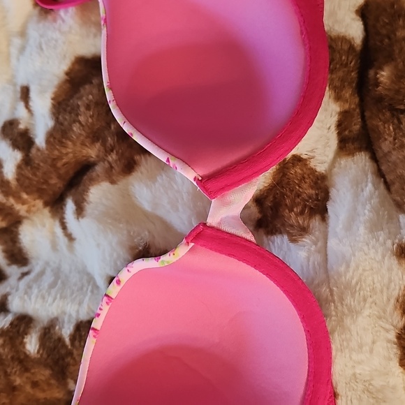 PINK Floral Bra Size 34B - Picture 7 of 7